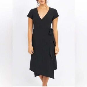 KOSAN Travel Co Black Wrap Midi Dress – Like New